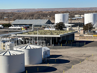 aerial view of terminal in Albuquerque