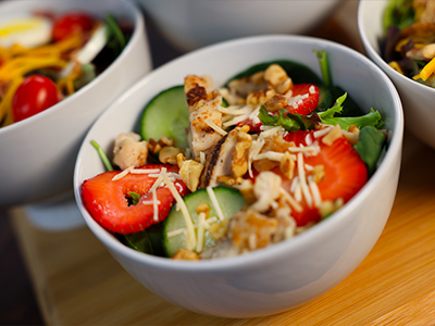 The Strawberry Walnut Spinach Salad at Love's