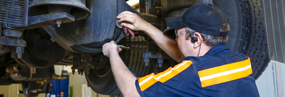 Stop at Love's or Speedco for a commercial truck oil change